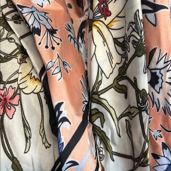 Piper Floral Scarves | Peach & Cream - Picture 1 of 5